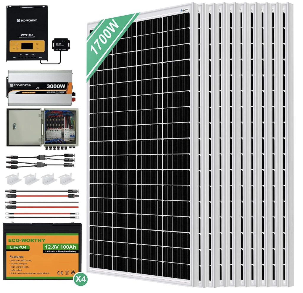 лесна малка соларна система с батерии